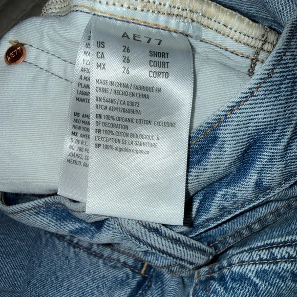 AE 77 Vintage Flare Medium Blue High-Rise Flare Jeans - Picture 15 of 16